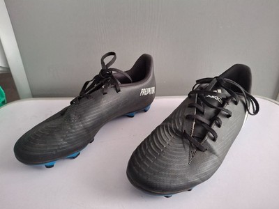 ADIDAS HERREN PREDATOR EDGE .4 FG - CORE BLACK/VIVID BLUE UK 7 FUSSBALLSCHUHE