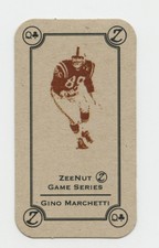 GINO MARCHETTI V2 RARE ZEENUT CANDY DECK FOOTBALL CARD