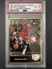 1991 Sports Educational #1 Michael Jordan Handcut NSCC PSA 6 - PROMO RARE