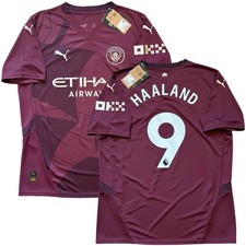2024/25 Manchester City Third Jersey 9 Haaland Large Puma Premier League 3rd