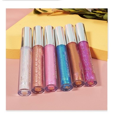 Frauen 1 Stück Hochglänzende Oberfläche Lip Glaze Lang Anhaltende Funkelnd
