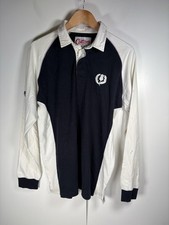 Cotton Traders Scotland Rugby Shirt Mens Medium Blue Long Sleeve See Description