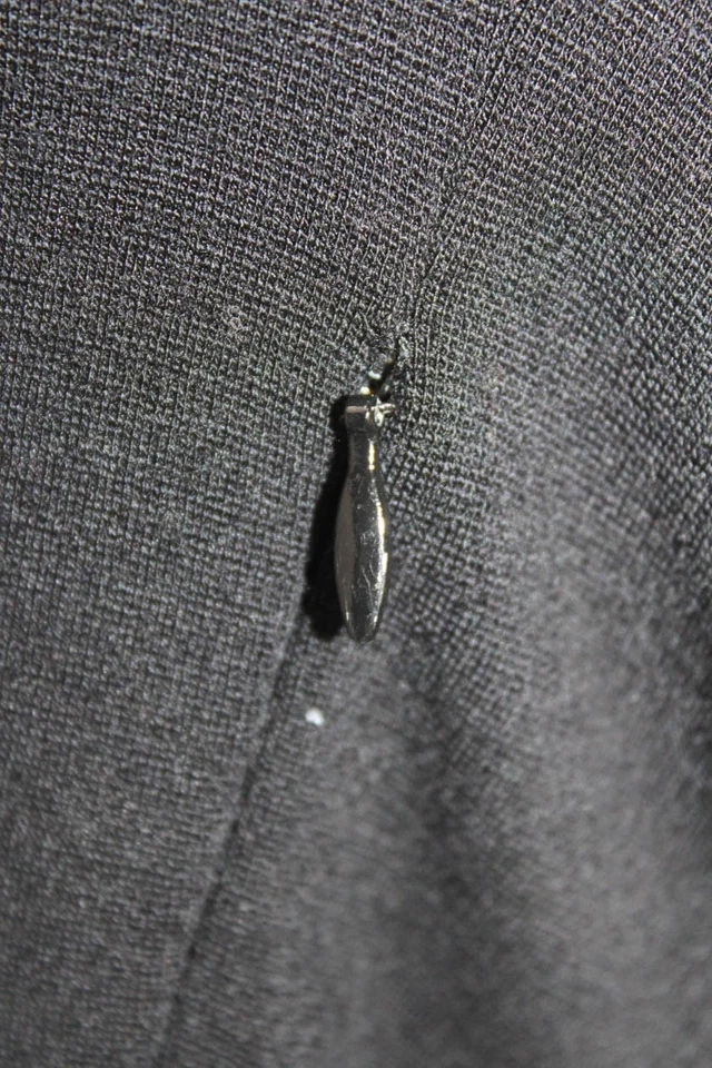 Diane Von Furstenberg Womens Wool Square Neck Short Sleeve Dress Black Size 8 - Image 4 of 4