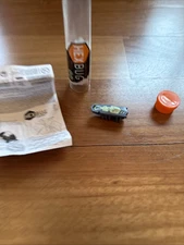 HexBug Nano Galileo Series Glows in The Dark Blue Gray W/Instruction Sheet EUC