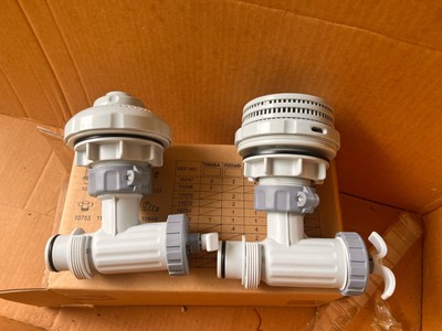 Intex Pool Filter Kit Inlet Outlet Plunger Valve Strainer Grid Set 70006 complet