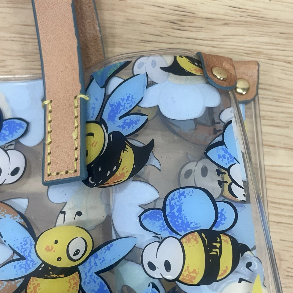 Dooney & Bourke Lunch Bag Bumble Bees and Logo Clear Lunch Bag Tote - Image 3 of 4