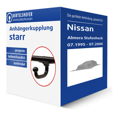 Westfalia Anhängerkupplung starr für NISSAN Almera Stufenheck I Typ N15 AHK