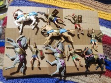 SOLDATINI NARDI 5 ROMANI A  CAVALLO BUSTO ORO RARISSIMI