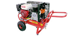 Motocompressore a benzina Lisam LM 500/10 con motore Honda da 5,5 Hp