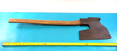Antique Large Hand Forged Viking Bearded Axe Hatchet Ax  10'' Blade 31'' OAL