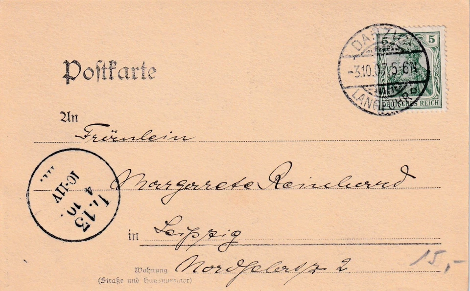 Langfuhr Danzig Wrzeszcz Gdańsk 1907 Kgl. Technische Hochschule - Bild 2 von 2