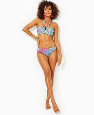 Lilly Pulitzer Eddee Bikini Top and Bottom Set Size 8 Cay To My Heart NWT