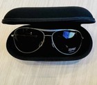 NEW, ESPRIT GOLD AVIATOR SUNGLASSES GRADIENT LENS CRYSTAL BROW BAR + CASE. — photo 4