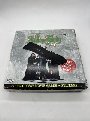 Topps Vintage 1991 The Addams Family Super Glossy Movie Cards NEU Box Open
