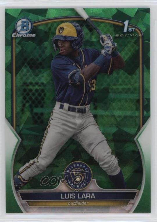 2023 Bowman Sapphire Edition Chrome Prospects Green 41/60 Luis Lara #BCP-100 da2