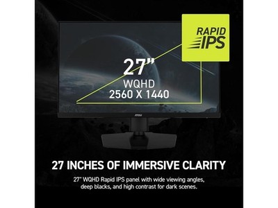 MSI 27インチ　モニタ　MAG 274QPF E20 wqhd MAG 274QPF E20