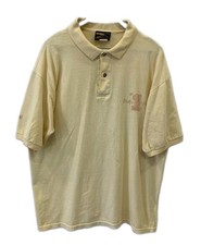 Vtge Dodge Scat Pack Super Bee Polo Shirt Men's L Yellow BC Ethic Made in USA#15