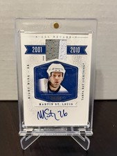 2010-11 Panini Dominion All Decade Martin St. Louis Jersey Auto 9/10 Lightning