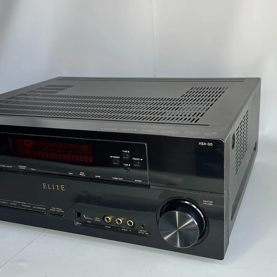 Pioneer Elite VSX-30 - 7.1 Ch HDMI Network Home Theater Surround Sound Receiver - Image 3 of 4