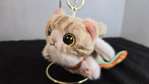  Flying Cat  Wings  Plush Purse Fob Keychain