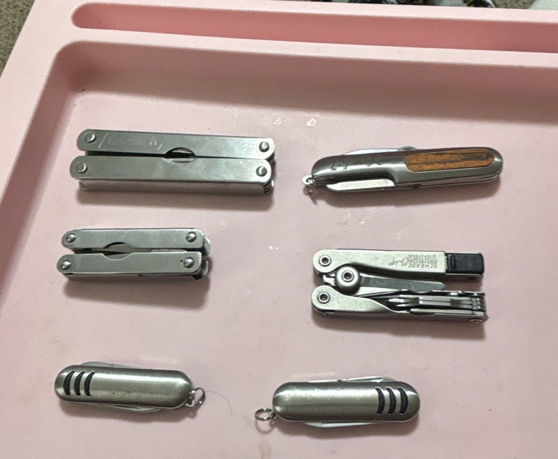 Coleman Mixed Lot Multi-Tools & Pocket Knives, SS/Wood, Slipjoint, 2007