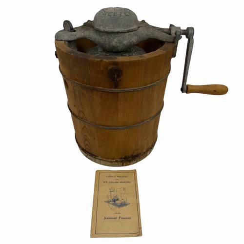 Antique 2 Qt 1898 Peerless Dana Ice Cream Maker Freezer Hand Churn USA Cinn Ohio