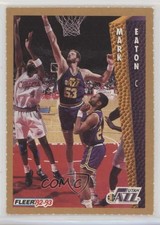 1992-93 Fleer NBA Red-Hot Stars Magazine Sheet Singles Mark Eaton 15fy