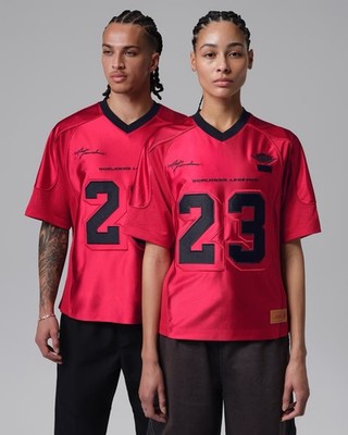 Nike Jordan x Levi's Red Football Jersey IM6732-657 Men's Large XL