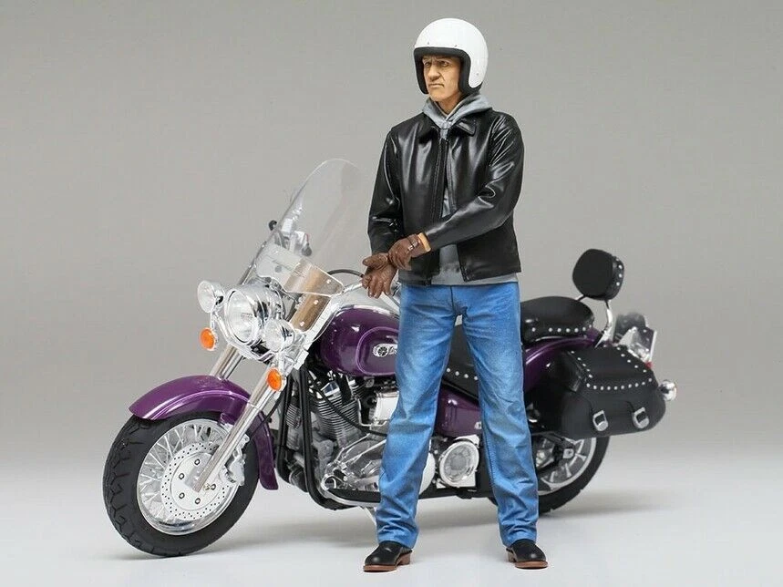 Tamiya 14137 1/12 Scale Motorcycle Model Kit Street Rider Driver Figure - Image 4 of 4