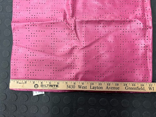 Decorative Square 17x17in pillow case cover. Pink—faux Leather & Satin, Set Of 4 - Picture 4 of 4