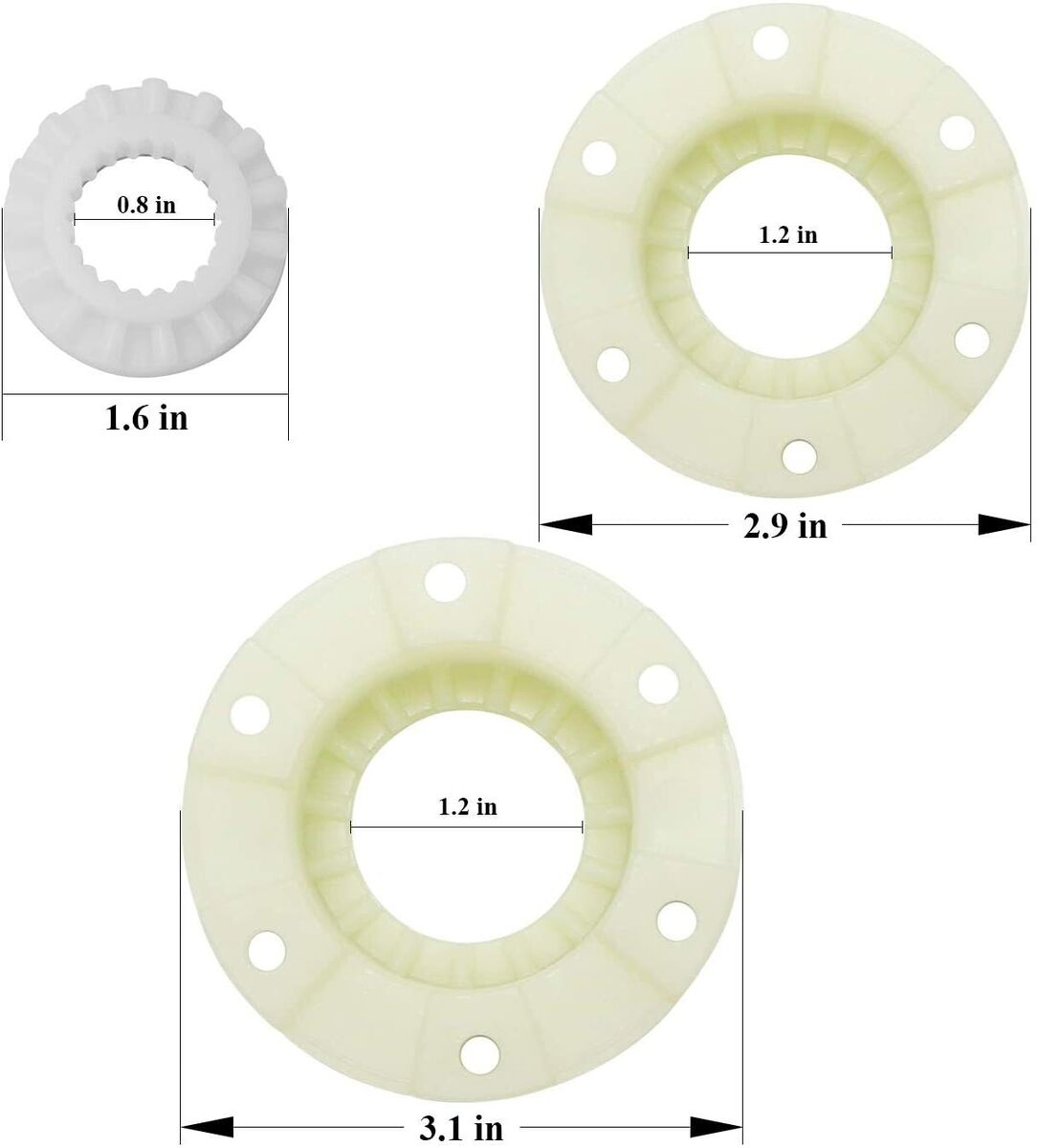 5 Pack - W10820039 280145 Hub Kit for Whirlpool Cabrio Bravo 5 Pack - W10820039 280145 Hub Kit for Whirlpool Cabrio Bravo