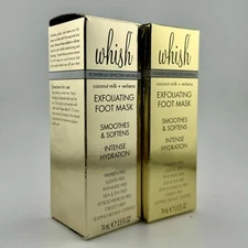 (2-Pack) Whish Exfoliating Foot Mask Coconut Milk & Verbena 2.5 oz