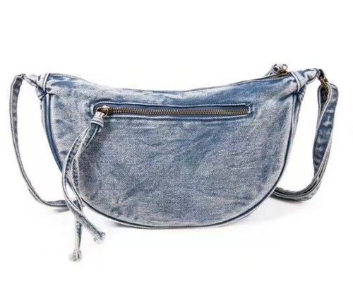 Bolso vaquero Crossbody Bag bandolera vaquero bolso abdominal retro lona vintage - Imagen 10 de 24