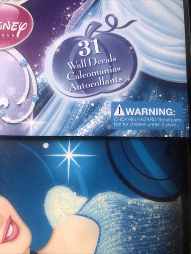 31 X DISNEY'S CINDERELLA PEEL STICK DECALS GIRLS BEDROOM CAVE FLAT SURFACE HOME - Picture 5 of 8