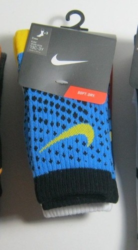 Nike Jordan Kids (High) Crew Boys Girls Socks 2 pairs Or 3 Pairs 10C-3Y -5Y -7Y - Picture 9 of 76