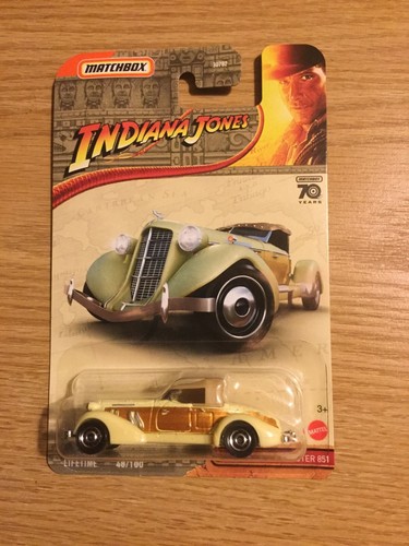 MATCHBOX 2023 #48 AUBURN SPEEDSTER & 2024 #51 TANGIERS TUK TUK INDIANA JONES 2Pc - Picture 5 of 8