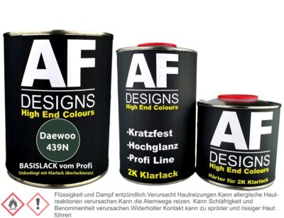 Autolack für Daewoo 439N Oak Green Perl 1.25L Klarlack Set