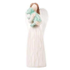 Angel Holding Dog Figurines  Gifts for Women Statues Dog Sympathy Decor Memori...