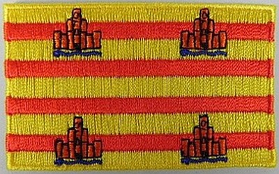 Ricamate Spagna Seconda Repubblica bandiera bandiera aufbügler Patch 9 x 6 cm