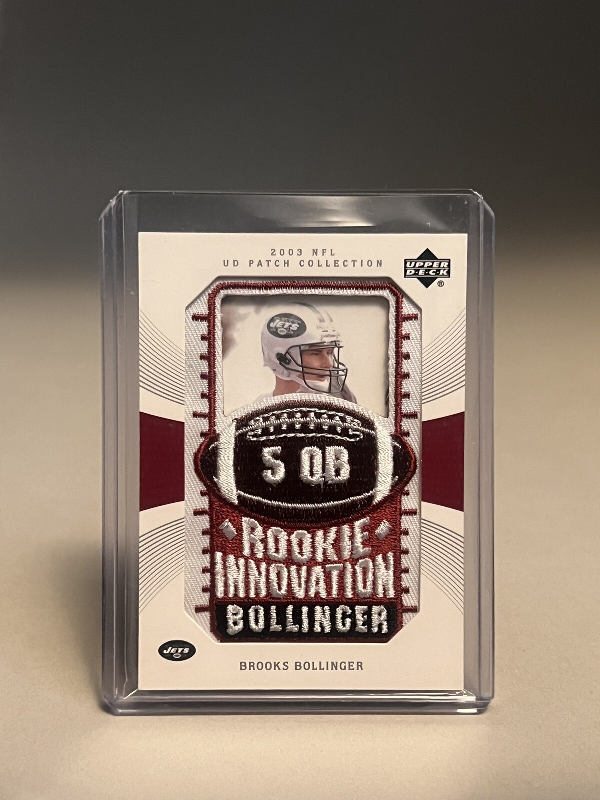 2003 Ud Patch Collection Brooks Bollinger RC Jets #131
