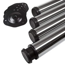 SOTECH 4 x Tischfuß Ø 60 mm Tischbein Möbelbein Fuß H: 710 / 820 / 870 / 1100 mm