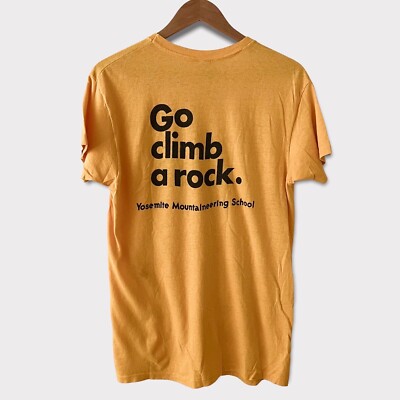 1970s Go Climb A Rock Yosemite Mountaineering School Vintage Tee Shirt 70s 