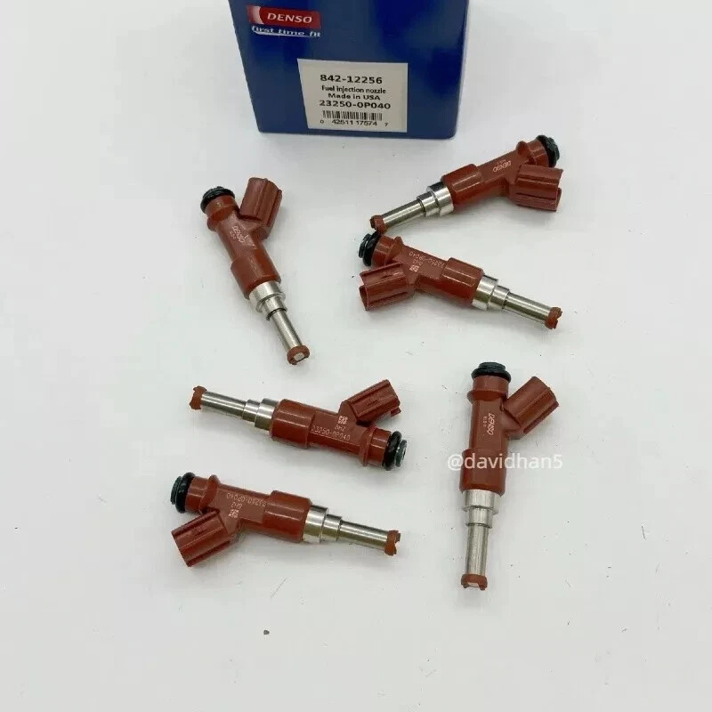 6Pcs Denso 23250-0P040 Fuel Injectors For 2007-2010 3.5L Toyota Sienna Camry Foto 2 de 4