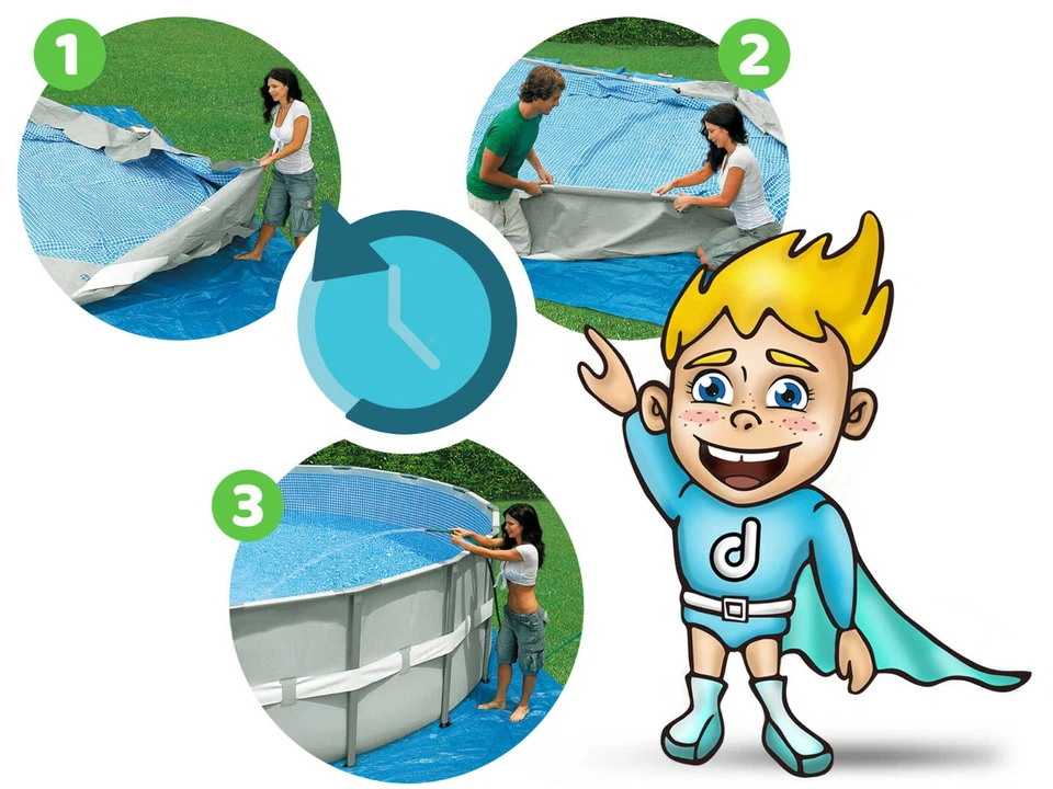 BESTWAY 3 in1 Set Frame Pool Gartenpool Schwimmbecken mit Filterpumpe 305x76 cm - Bild 3 von 4