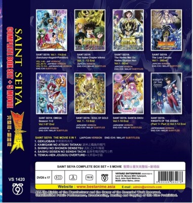 DVD Anime Saint Seiya Complete TV Series Collection English