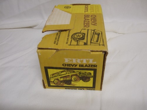 NEW VINTAGE CHEVROLET CHEVY ERTL BLAZER BLUE ORANGE YELLOW BOX 3601 - Picture 5 of 7