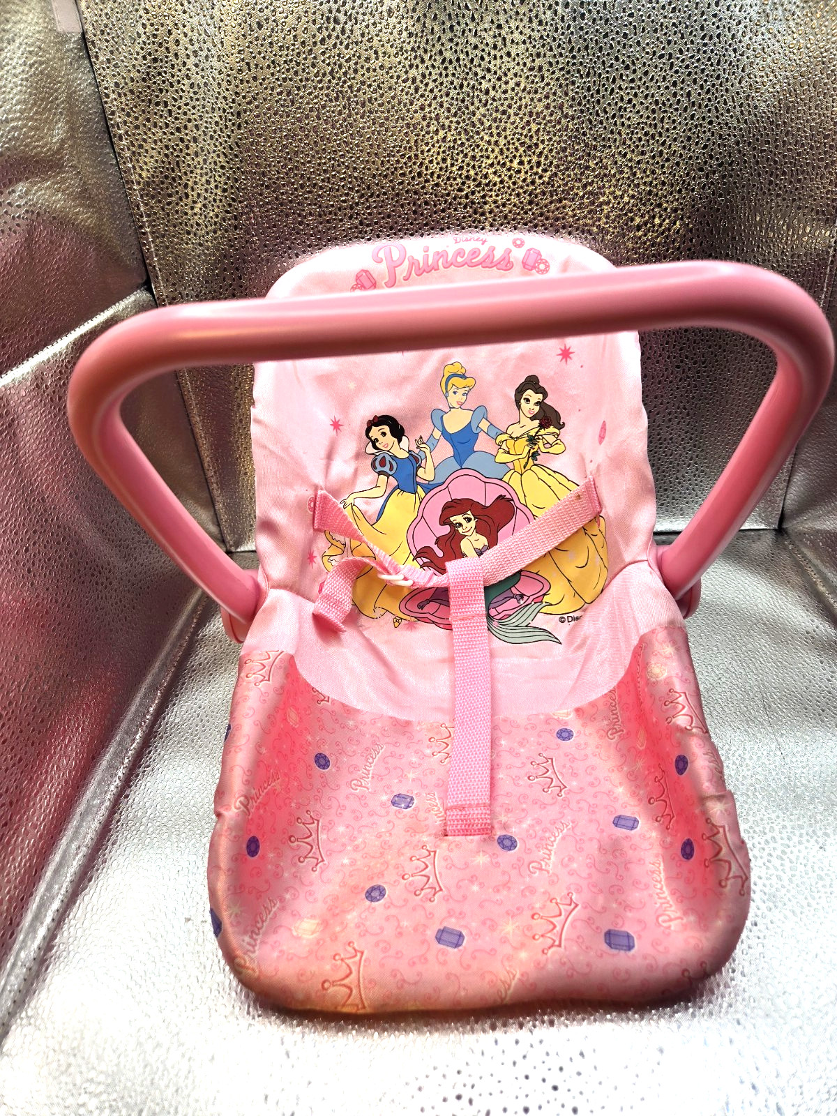 VTG DISNEY PRINCESS DOLL CAR SEAT CONVERTIBLE CARRIER /FEEDI