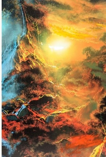 Dale Tarbush Serigraph Canvas Edition "Fire and Ice Love" Limited edition of 100 - Picture 7 of 10
