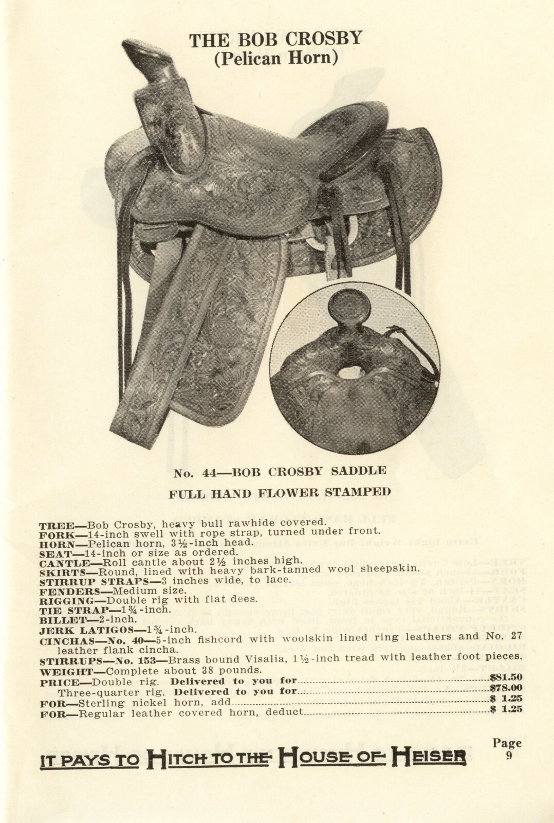 H.H. Heiser Catalog 29 (78th Anniversary Ed.) on CD Saddles, Bits