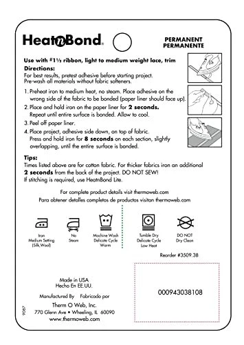 HeatnBond SoftStretch Lite Iron-On Adhesive Adhesive, 17 Inches x 2 Yards